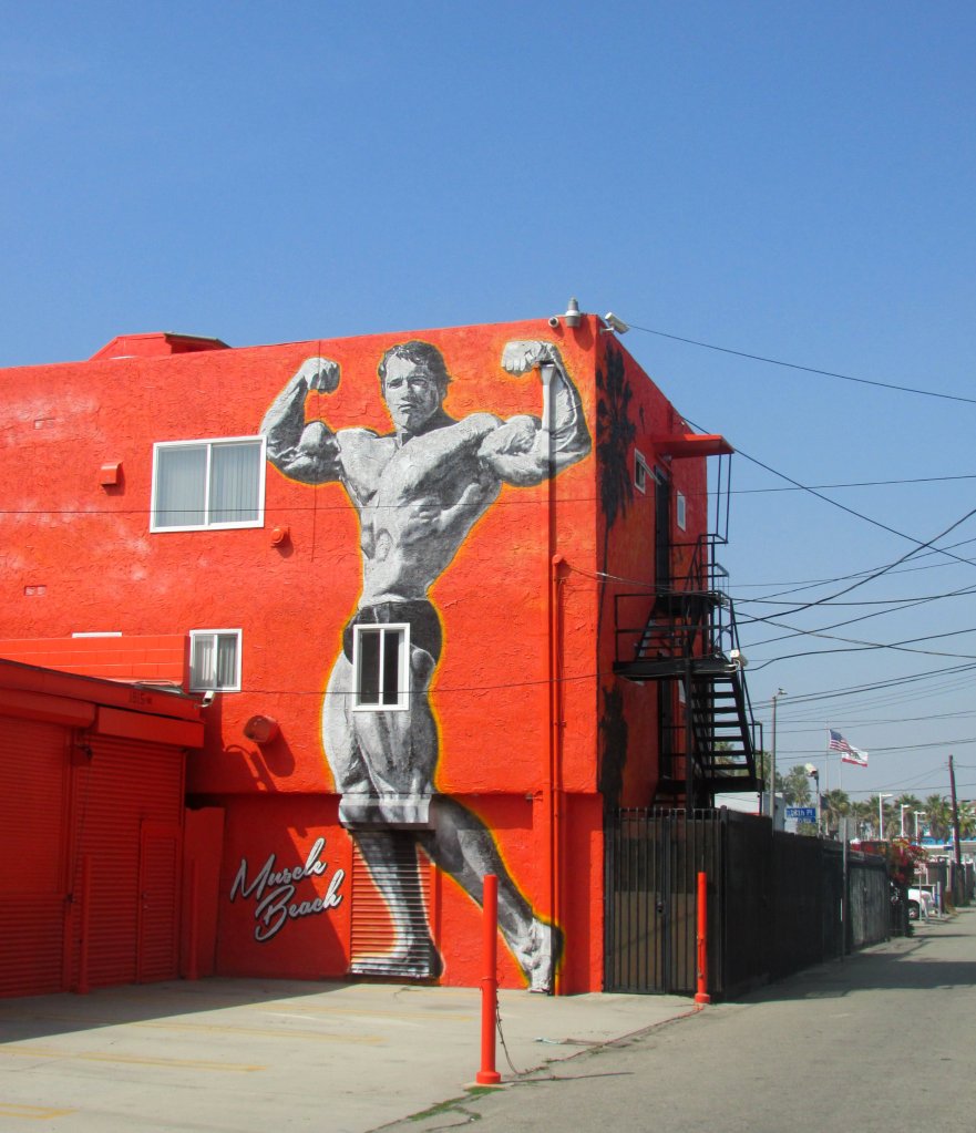 Arnold Schwarzenegger Muscle Beach Mural