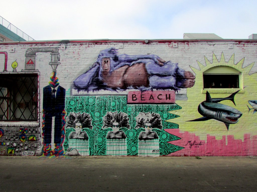Venice Beach Gorilla Streetart